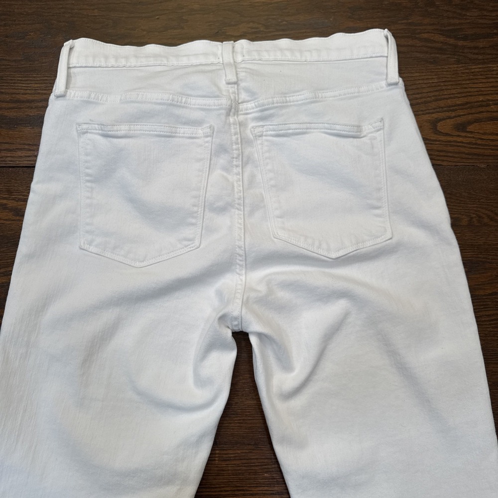 J.Crew High Rise Skinny Jeans White 32 Stretch Re-Imagined Denim Women's - Picture 9 of 10